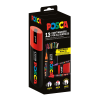 Kombinovaná sada Posca v plechové dóze (PC-3M, PC-5M, PC-5BR)