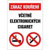 zakaz koureni vcetne elektronickych
