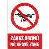 Samolepka Zákaz dronů/No drone zone