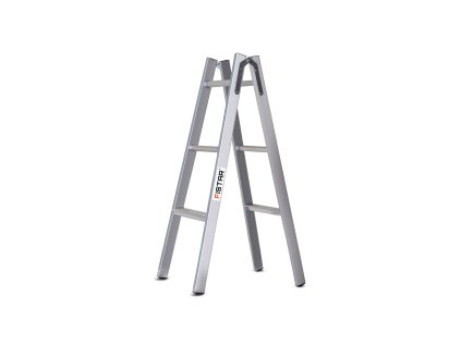 4332 profi aluminium scara dubla pentru zugrav fistar 2x3 trepte inaltimea de lucru 2 27 m