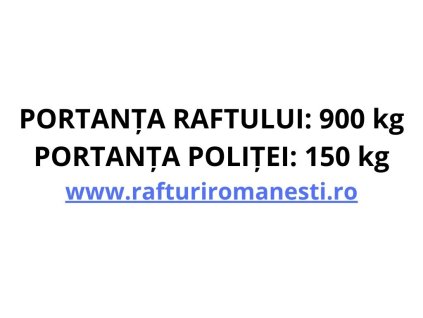 Etichetă adezivă pentru raft cu portanta de 900 kg