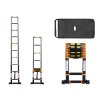 Scară telescopică PROFI 1x10, lungimea 3,9 m, negru si portocaliu 01