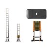 Scară telescopică PROFI 1x16, lungimea 6,3 m, negru si portocaliu 01