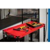 5973 carucior de serviciu mobil atelier 96x75x36 cm 3 rafturi rosu
