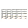 OFERTA SPECIALĂ - Pachet: 5x Raft metalic zincat cu 5 polite 180x90x30 cm, portanta 875 kg