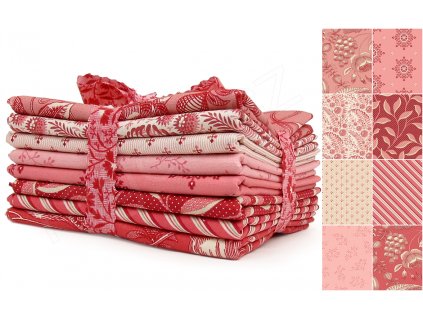Fat Quarters Strawberries and Cream E