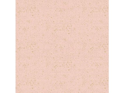 Látka bavlna v metráži se zlatým efektem 2566P2 Světle růžová jednobarevná látka se vzorem textury lnu
