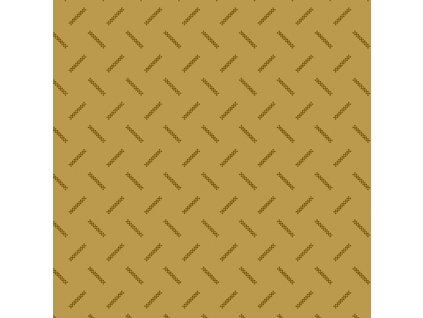 Látka bavlna v metráži 834Y s geometrickým motivem vzor hnědé drobné šachovnice na tmavě žlutém okrovém podkladu