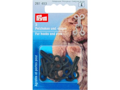 Kožichový uzávěr háček a očko Prym 261453