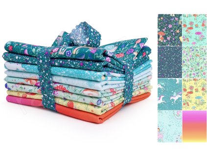 Fat Quarters Fairy Dust TP látky s dětským motivem
