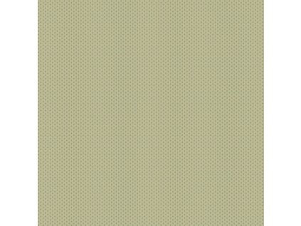 Látka bavlna v metráži 1387V s přírodním motivem vzor hnědé drobné listy na hnědo zeleném podkladu