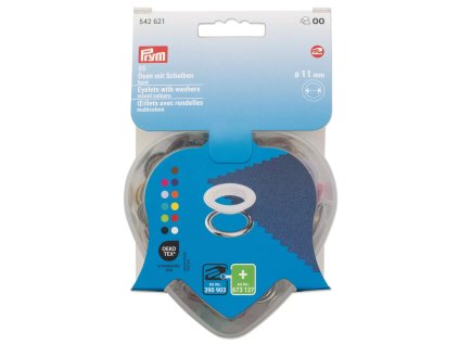 Průchodky 11mm s podložkou sada 11 barev Prym 542621