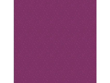 Látka bavlna v metráži 1571P s geometrickým motivem, vzor růžové drobné puntíky na fialovém podkladu