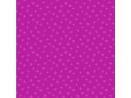 Látka bavlna v metráži 1572E s geometrickým motivem, vzor patchworkové hvězdy Ohio Stars na fialovém podkladu