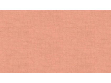 Látka bavlna v metráži 1473P korálově růžová jednobarevná se vzorem textury lnu