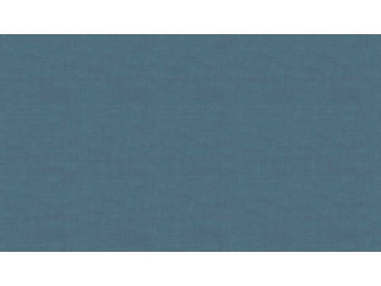 Látka bavlna v metráži 1473B7 modrá jednobarevná odstín denim se vzorem textury lnu