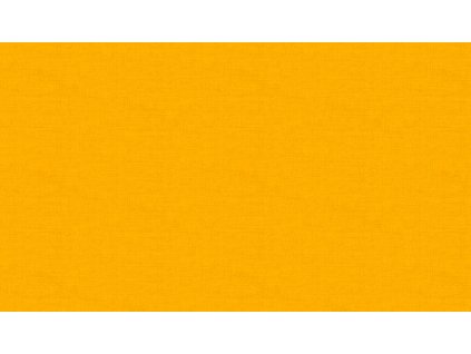 Látka bavlna v metráži 1473Y5 sytě žlutá jednobarevná se vzorem textury lnu