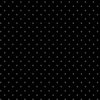 Látka bavlna v metráži 839K s geometrickým motivem vzor světle šedé piškvorky na černém podkladu