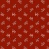 Látka bavlna v metráži 1665R s přírodním motivem, vzor drobné šípky na červeném podkladu