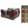 Fat Quarters Always And Forever N látky s květinovým motivem v hnědých a zelených odstínech