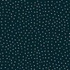 Látka bavlna v metráži 1580K s geometrickým motivem, vzor bílý puntík na černém podkladu