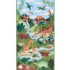 Panel 170/1 s dětským motivem, vzor dinosauři v přírodě