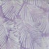 Látka batika v metráži 6/535 vzor smetanové listy na fialovém podkladu