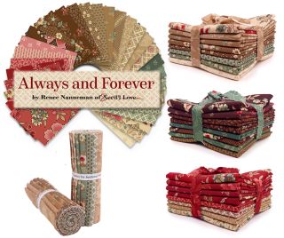 Nová květinová kolekce látek Always And Forever od návrhářky Renee Nanneman, ve které naleznete 30 nádherných vzorů, které...