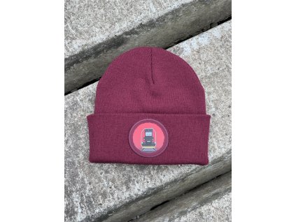 Zimní čepice s motivem a potiskem lokomotivy Ibalgin RegioPanter 550 Brno IDSJMK elektrická jednotka vlak mašina Ibalgin