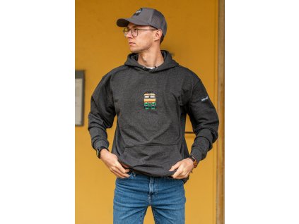 Mikina s nášivkou lokomotivy Krysa Banán Potkan Pražská dvojka 151 škoda