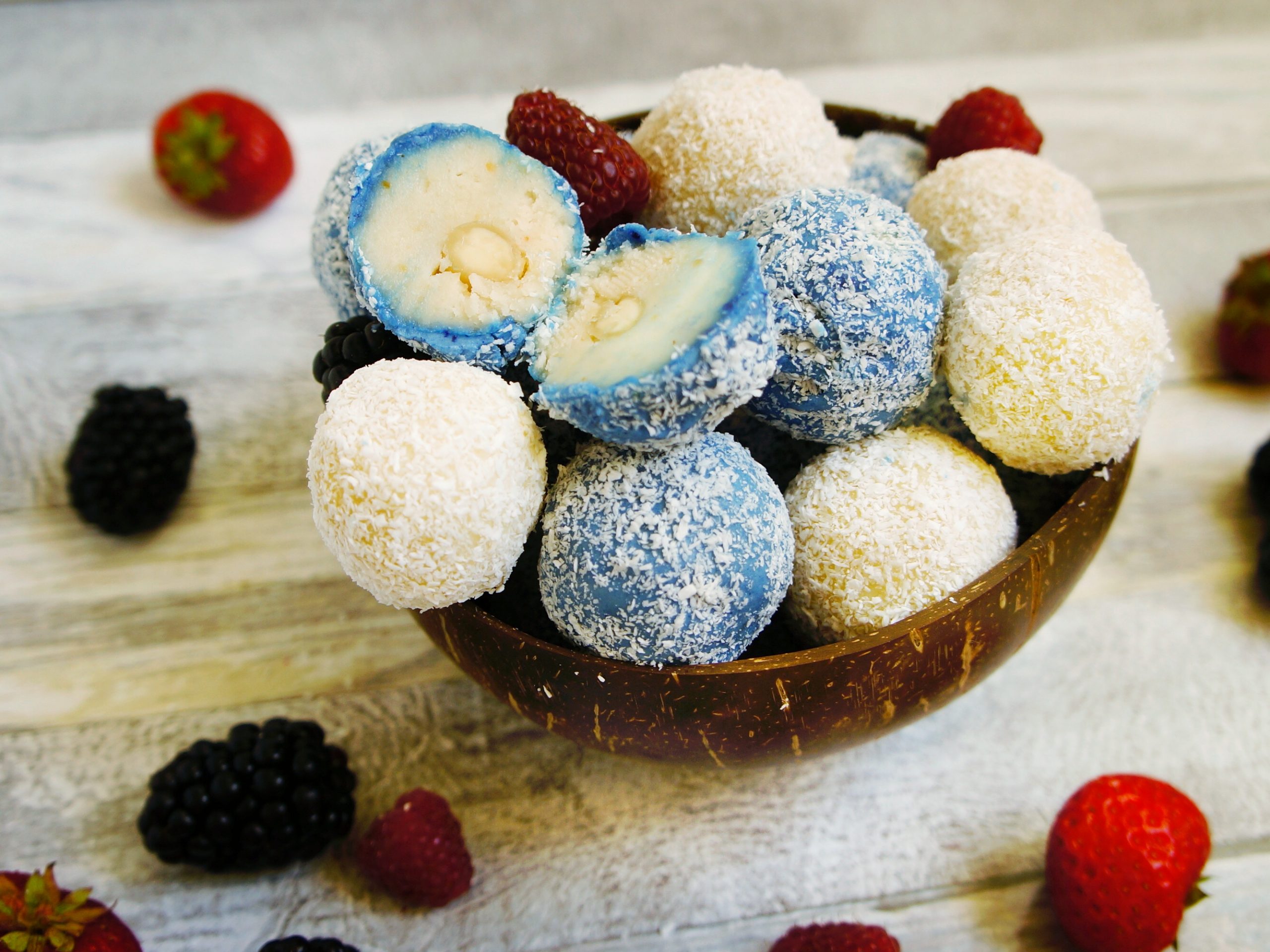 Blue Raffaello Truffles