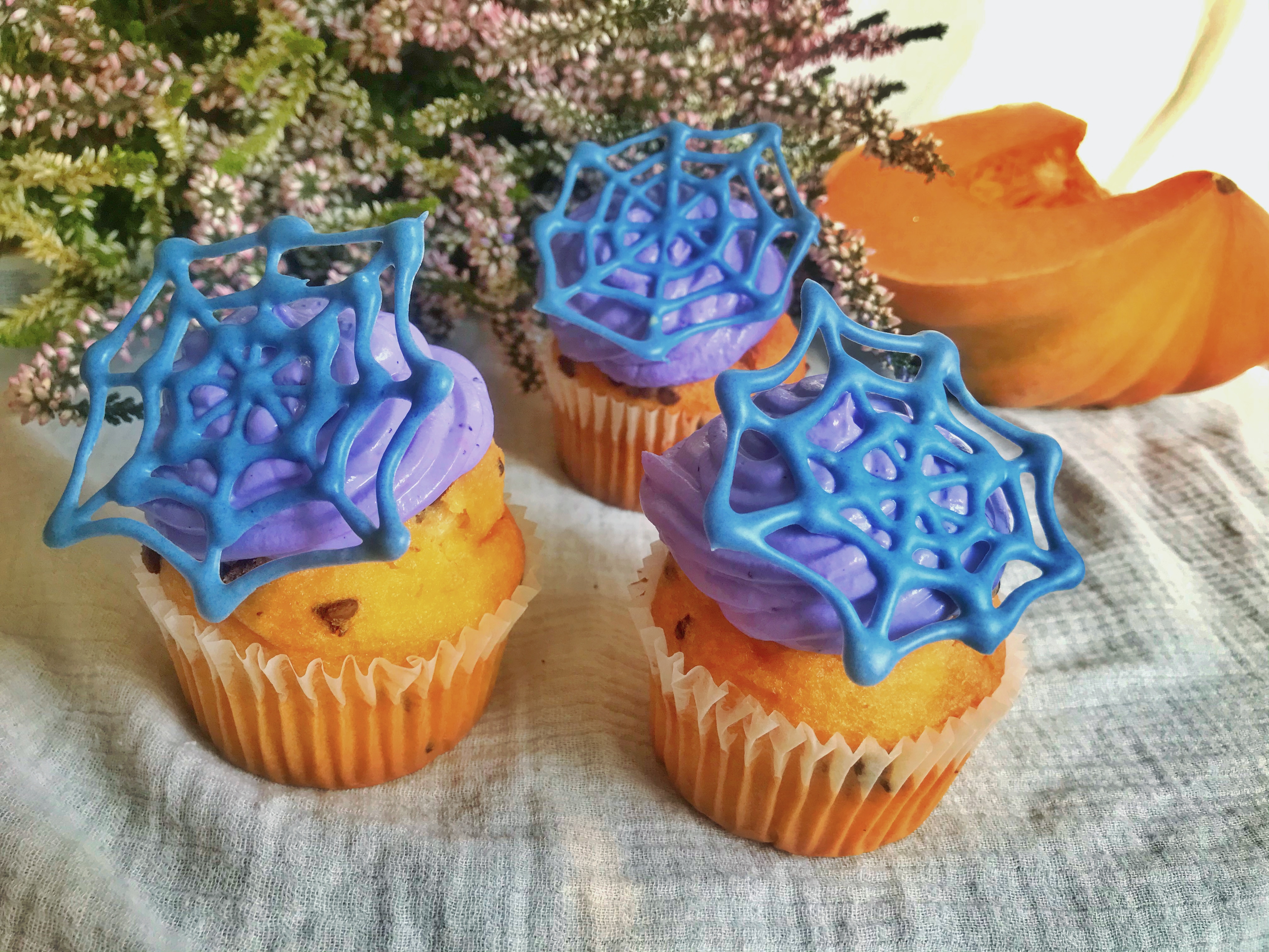 Dýňové Halloween Cupcakes