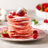 Pink pancakes