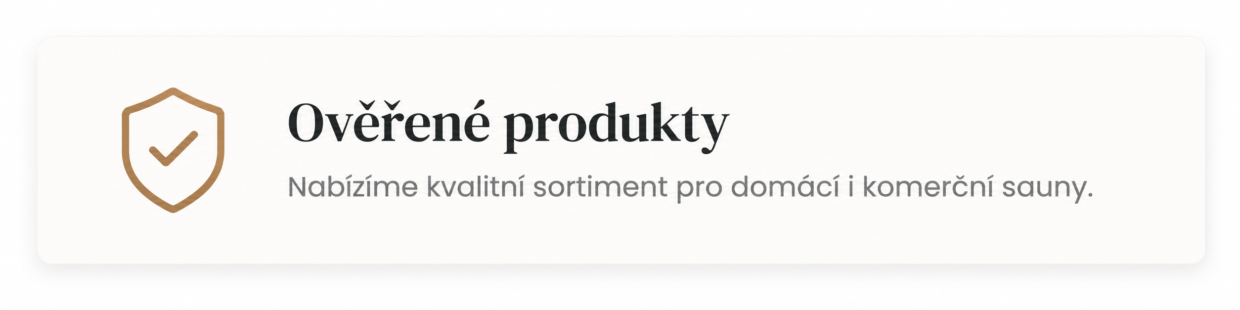 Ověřené produkty