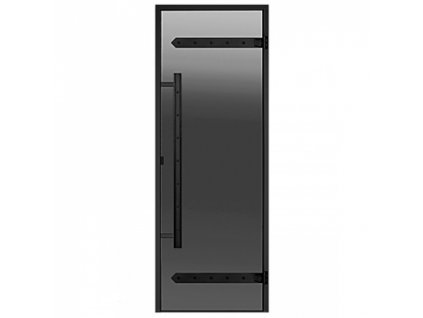 Dveře do parní sauny ALU HARVIA Legend 8x19, šedé, 790x1890 mm