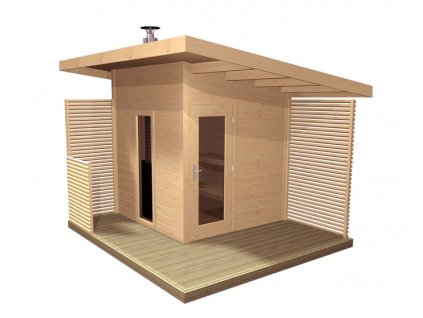 Venkovní sauna Solide Compact WOOD
