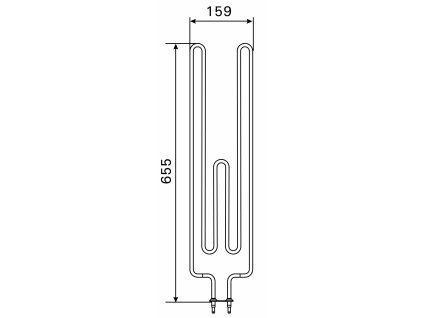 Topné těleso, spirála pro saunová kamna FU60 (E), 2000W/230V