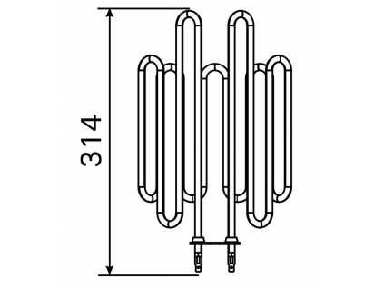 Topné těleso, spirála pro saunová kamna GL70, 2300W/230V