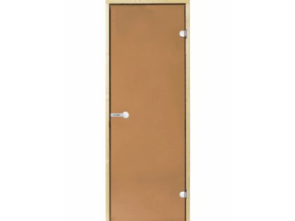 Dveře do sauny HARVIA 7x19, bronzové, 690x1890 mm, borovice
