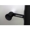 Dveře do parní sauny ALU HARVIA 9x21, čiré 890x2090 mm, černý rám