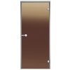 Dveře do parní sauny HARVIA, ALU rám bronze 7x19 s acidproof panty