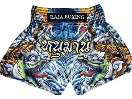 Muay Thai trenky Fancy Hanuman blue