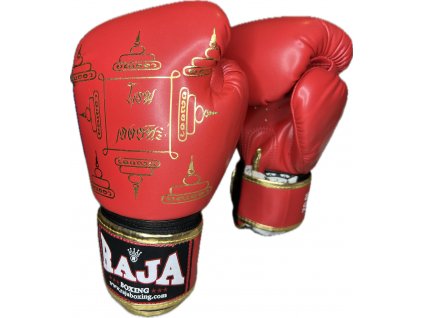Boxerské rukavice Thai červené