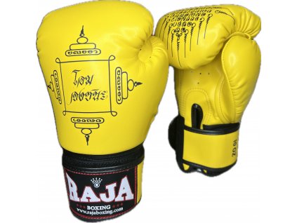 Boxerské rukavice Thai yellow