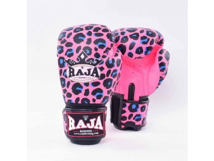 Boxerské rukavice Leopard Pink