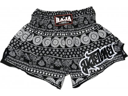 Muay Thai shorts Fancy Elephant black