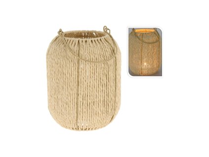 8324 21 dekoracny lampas v prirodnej farbe 22 cm