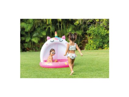 9278 24 detsky bazen jednorozec so strieskou 102 x 102 cm