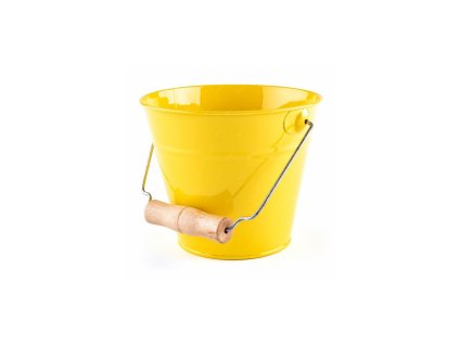 8624 21 kyblik plechovy 14 cm zlty