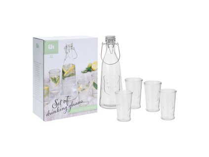 8699 24 sklenena 5 dielna sada na napoje